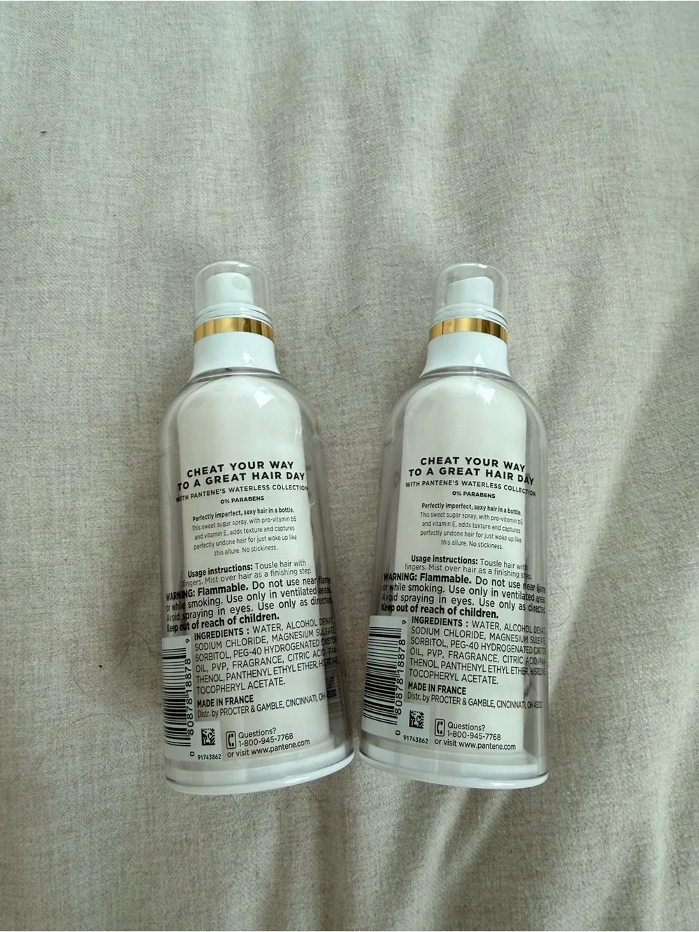 Pantene Perfectly Undone Texturizing Hair Spray - set of 2